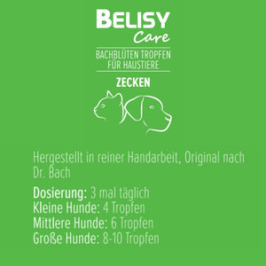 BELISY Zecken Bachblüten Tropfen für Hunde & Katzen - 20 ml