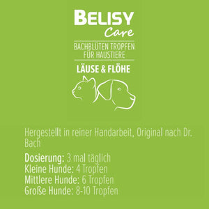 BELISY Läuse & Flöhe Bachblüten Tropfen für Hunde & Katzen - 20 ml