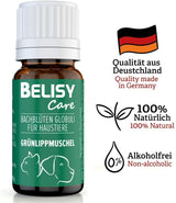 BELISY Grünlippmuschel Bachblüten Globuli für Hunde & Katzen - 10 g