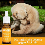 BELISY Juckreiz Bachblüten Tropfen für Hunde - gegen Juckreiz - 20 ml