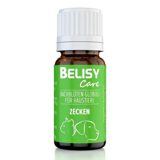 BELISY Zecken Bachblüten Globuli für Hunde & Katzen - 10g