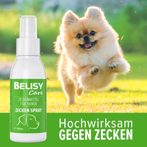 BELISY Zeckenspray für Hunde - 100 ml - Zeckenschutz